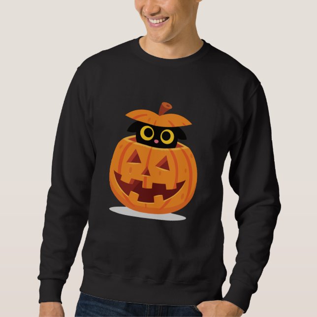 Pumpkin Kitty Sweatshirt (Front)