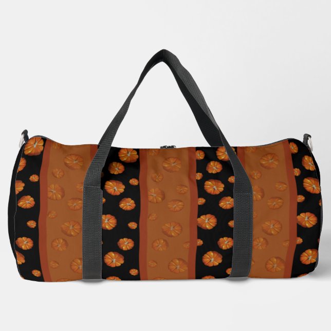 Pumpkin Large Duffel Bag (Front)