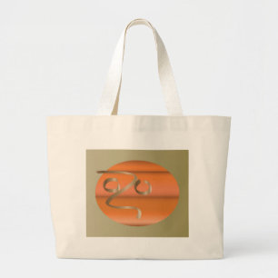 pumpkin large tote bag