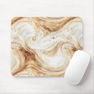 Pumpkin Latte Cream Swirls Mouse Mat
