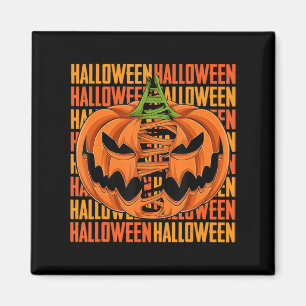 Pumpkin Lazy Halloween Costume Scary Creepy Jack O Magnet