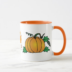 Pumpkin Leaf Fall Nature Landscapes Seasons Autumn Mug