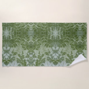 Pumpkin Leaf Macro Beach Towel