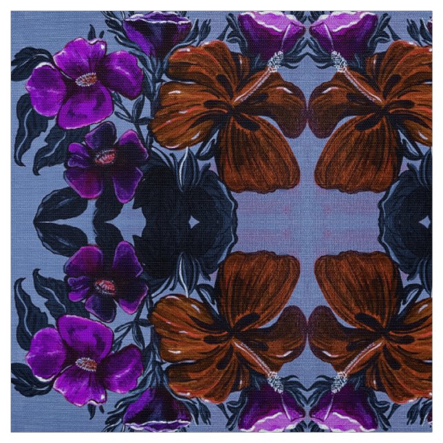 Pumpkin Lily in the Round Fabric (Swatch)