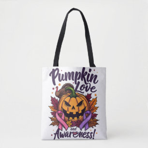 Pumpkin Love and Awareness Tote Bag