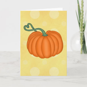 Pumpkin Love Card