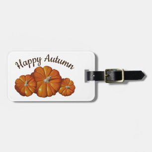 Pumpkin Luggage Tag