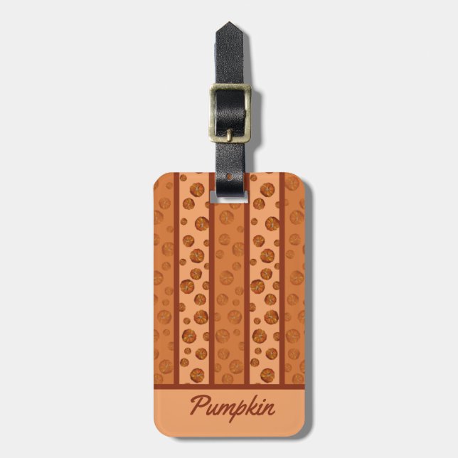 Pumpkin Luggage Tag (Front Vertical)