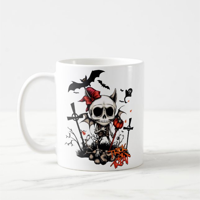Pumpkin Magic and Bone Fun.  Coffee Mug (Left)