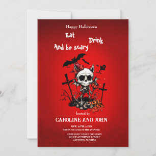 Pumpkin Magic and Bone Fun. Invitation