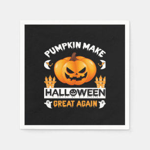 Pumpkin Make Halloween Great Again Napkin