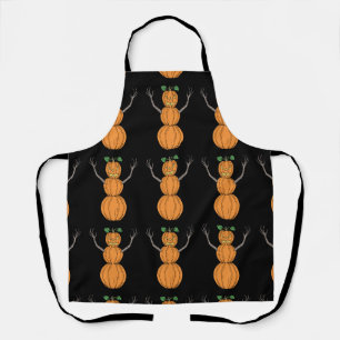Pumpkin Man Halloween Art Apron
