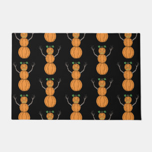Pumpkin Man Halloween Art Doormat