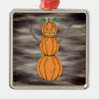 Pumpkin Man Halloween Art Metal Tree Decoration