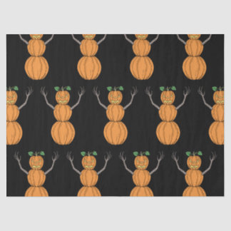 Pumpkin Man Halloween Art Tissue Paper