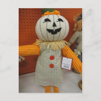 Pumpkin Man Postcard