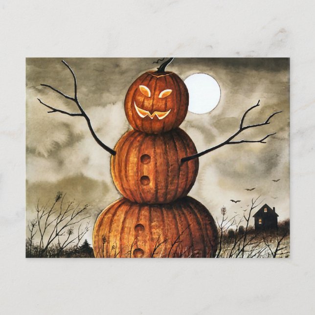 Pumpkin Man Postcard (Front)
