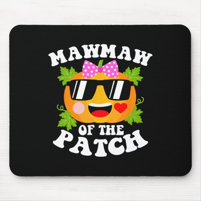 Pumpkin Mawmaw Of The Patch  Fun Halloween Family  Mouse Mat (Front)