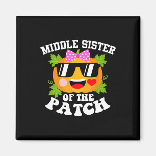 Pumpkin Middle Sister Of The Patch  Fun Halloween  Magnet