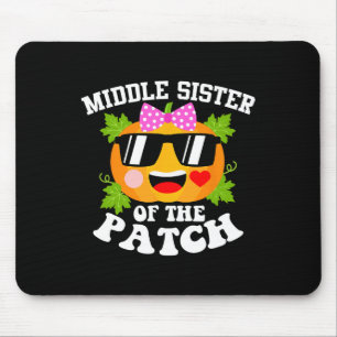 Pumpkin Middle Sister Of The Patch Fun Halloween Mouse Mat