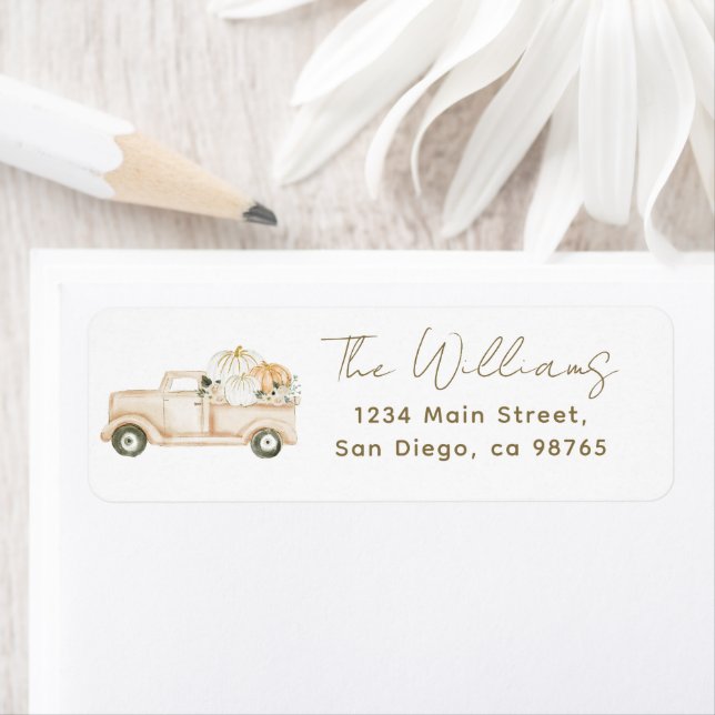 Pumpkin Minimalist Simple Modern Fall Baby Shower (Insitu)