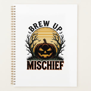Pumpkin Mischief Shirt Vintage Halloween Graphic_1 Planner
