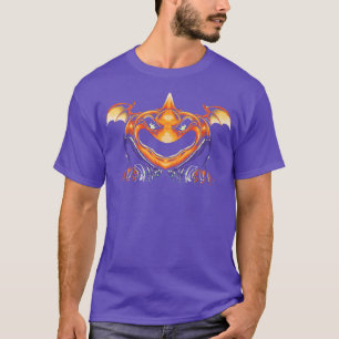 Pumpkin Monster Lazy Halloween Costume Scary Jack T-Shirt