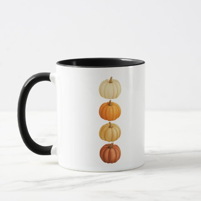 Pumpkin Mug  Cosy Autumn Coffee Cup for Fall  (Left)