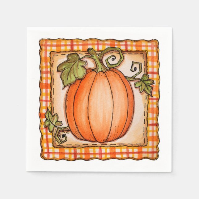 Pumpkin - Napkins (Front)