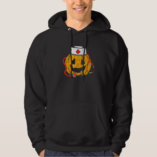Pumpkin Nurse Jackolantern Halloween Registered Nu Hoodie