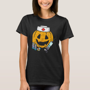 Pumpkin Nurse Jackolantern Halloween Registered Nu T-Shirt