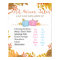 Pumpkin Old Wives Tales Gender Reveal Board