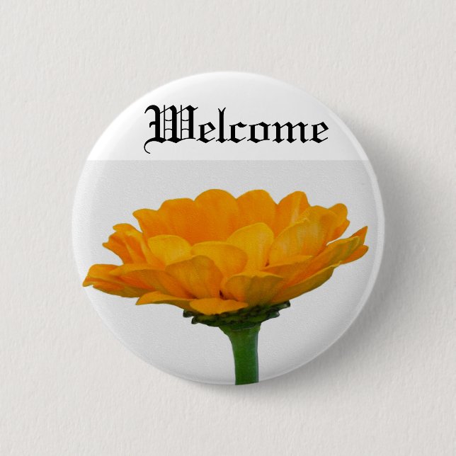 Pumpkin Orange 6 Cm Round Badge (Front)