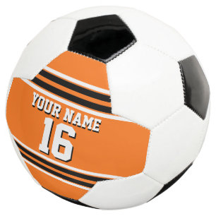 Pumpkin Orange Blk Team Jersey Custom Number Name Football