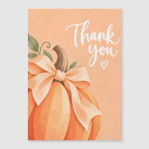 Pumpkin Orange Contemporary Thank You