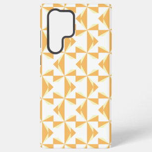 Pumpkin Orange Pinwheels Samsung Galaxy Case