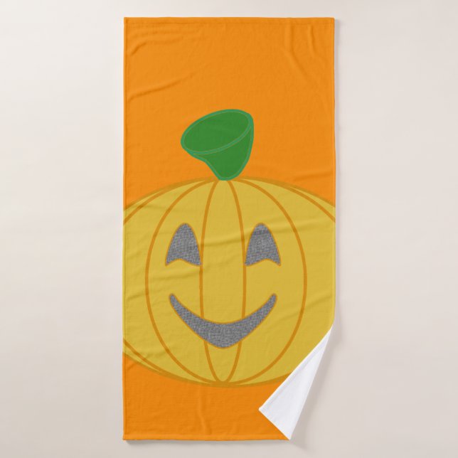 Pumpkin Orange Towel (Bath Towel)