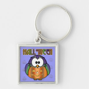 pumpkin owl key ring