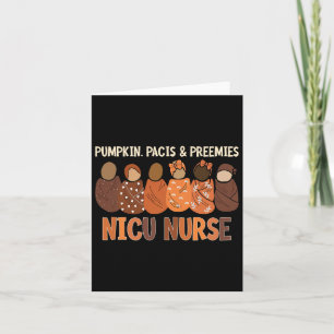 Pumpkin Pacis And Preemies Nicu Nurse Autumn Fall Card