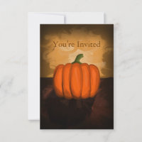 Pumpkin Painting Invitations