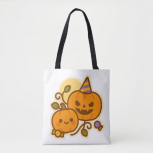 Pumpkin Pals – Kawaii Halloween Tote Bag