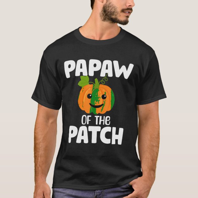 Pumpkin Papaw of the Patch Funny Family Matching H T-Shirt (Front)