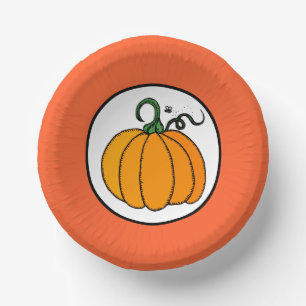 Pumpkin Paper Bowls Plate
