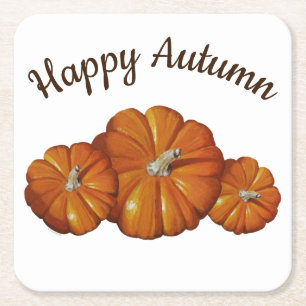 Pumpkin Paper Coaster