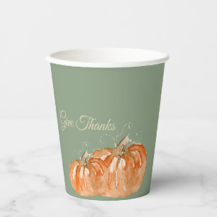 Pumpkin paper cups