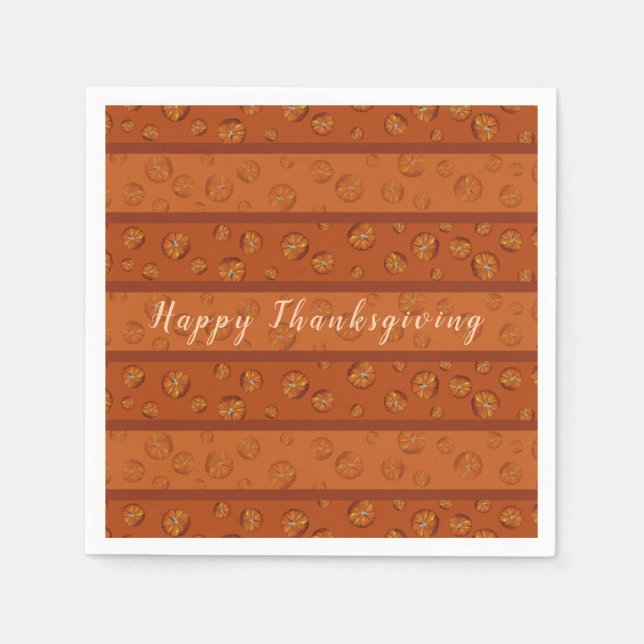 Pumpkin Paper Napkins (Front)