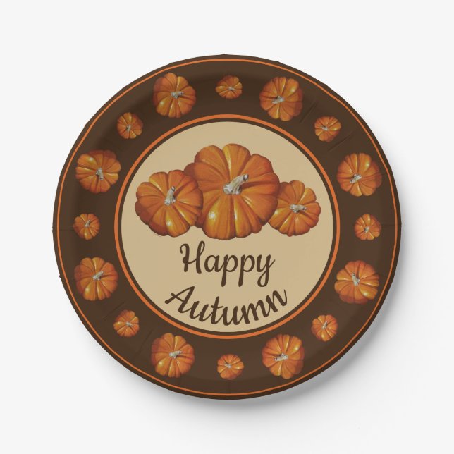 Pumpkin Paper Plate (Front)