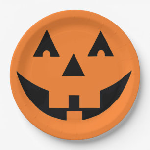 Pumpkin Paper Plate