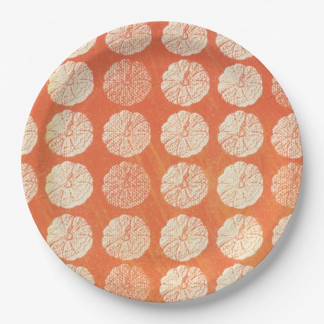 Pumpkin  paper plate (Front)