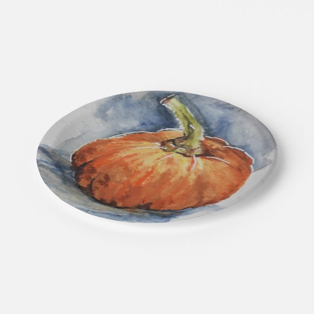 Pumpkin Paper Plate (Angled)